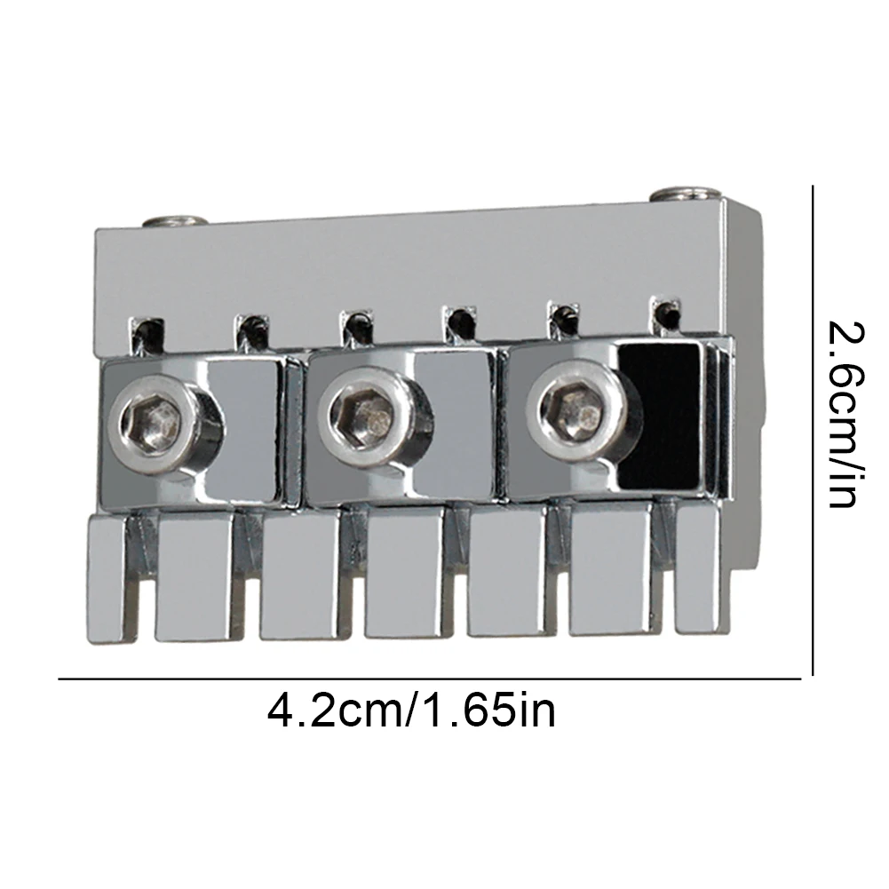 6-String Headless Electric Guitar String Locking Nuts W/2 Wrench 2 Screw String Lock Nuts Musical Instrument Accessory