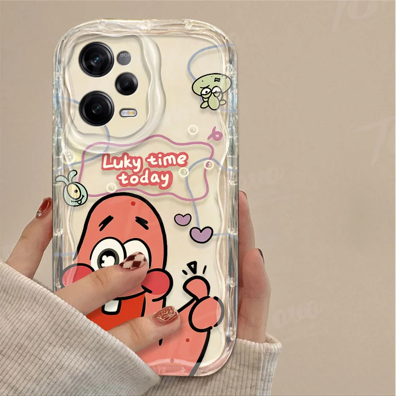 thumbnail image 1 of Phone Case For Xiaomi Redmi Note 13 12 Pro Plus 12S 11 11S 10 10S 9S 7 8 9 Pro Max Graffiti SpongeBobs Patrick Star Wave Cover, 1 of 5
