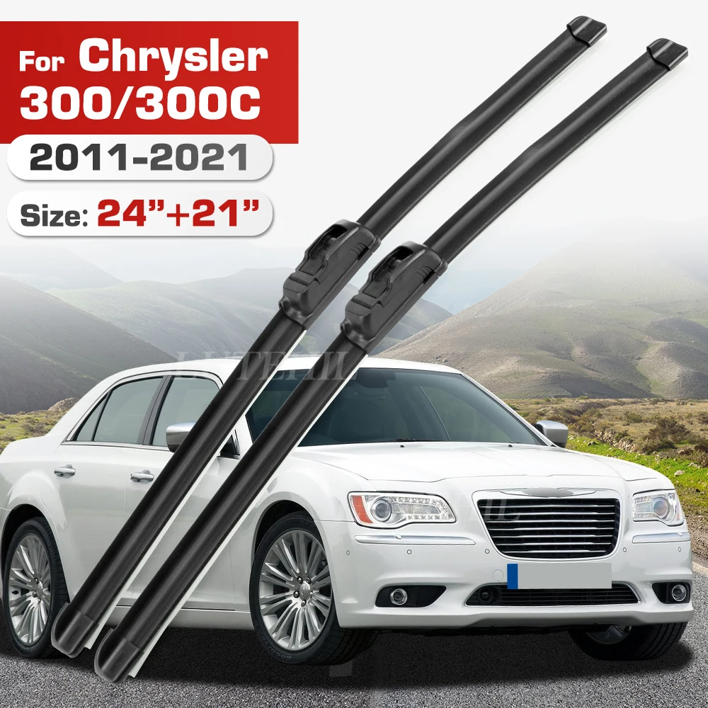 Premium Front Windshield Wiper Blades - 24+21 Duo Pack