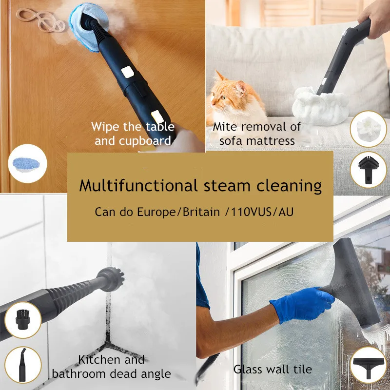 Steam Cleaner Gun Commercial Household Kitchen Handheld Professional Portable Steam Cleaners 6