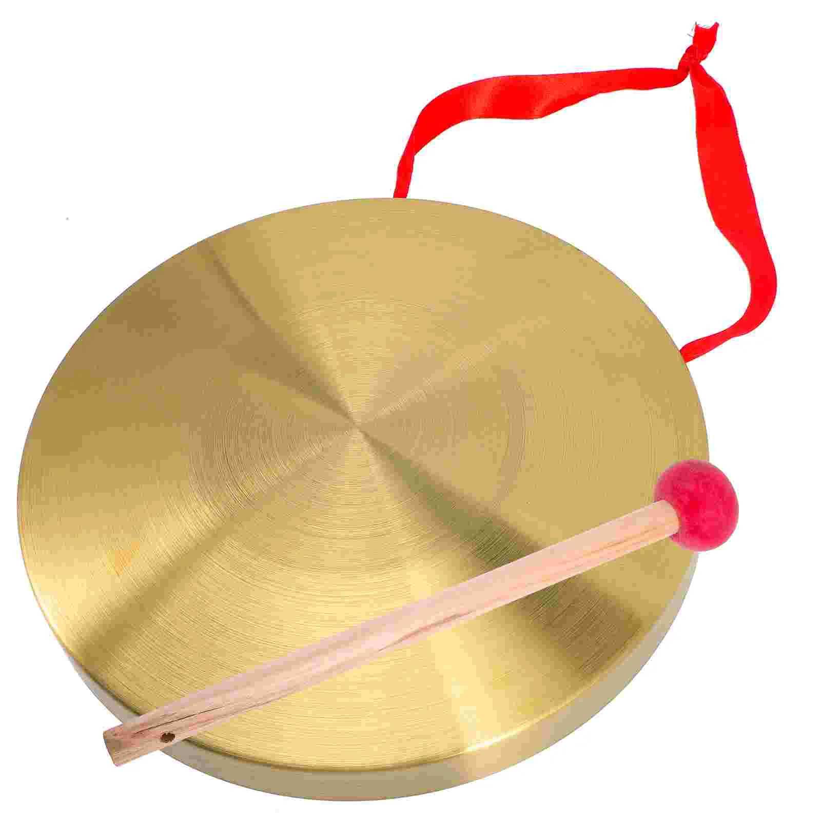 

Loud Chinese Gong Instrument Portable Copper Gong Warning Percussion Instrument Funny Percussion Instrument Kids Supply