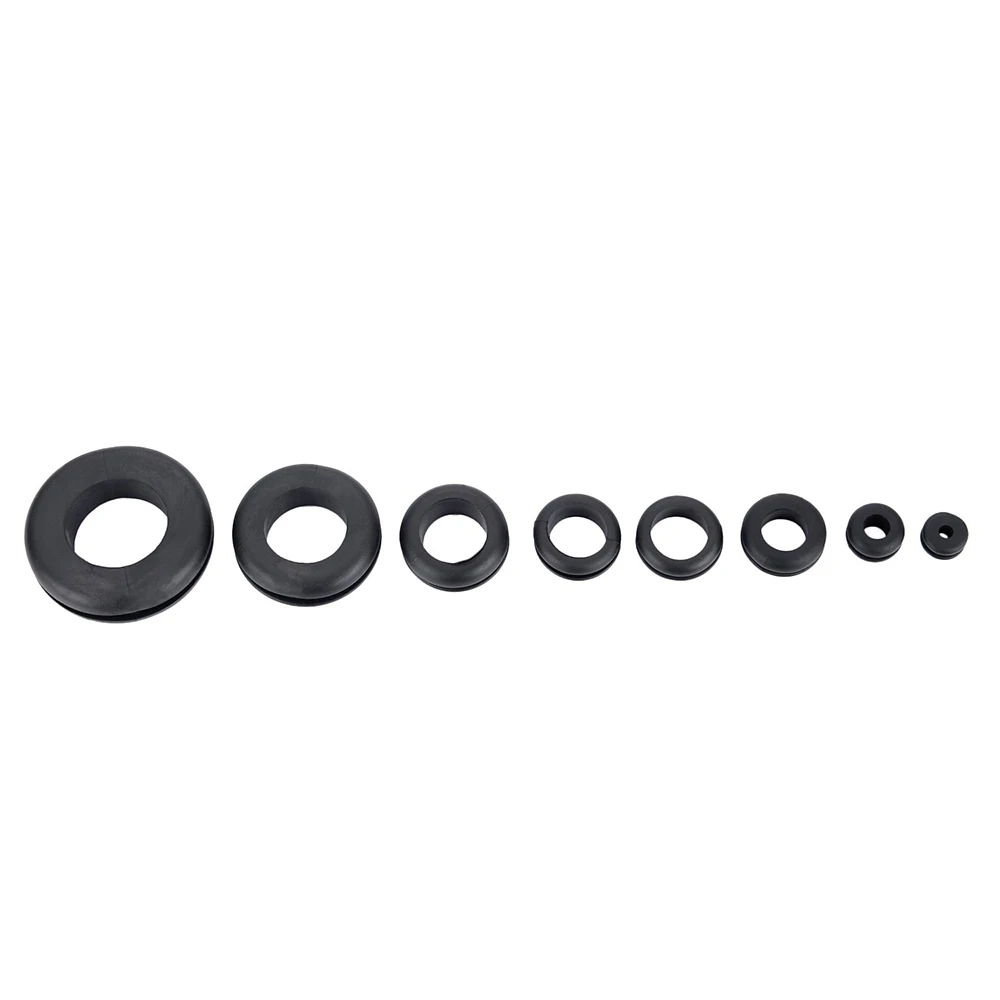 180 Piece Rubber Grommet Kit Rubber Grommets for Various Size Wiring-Grommet Tool Kit for Automotive and Wire, Pipe rubber grommets ring
