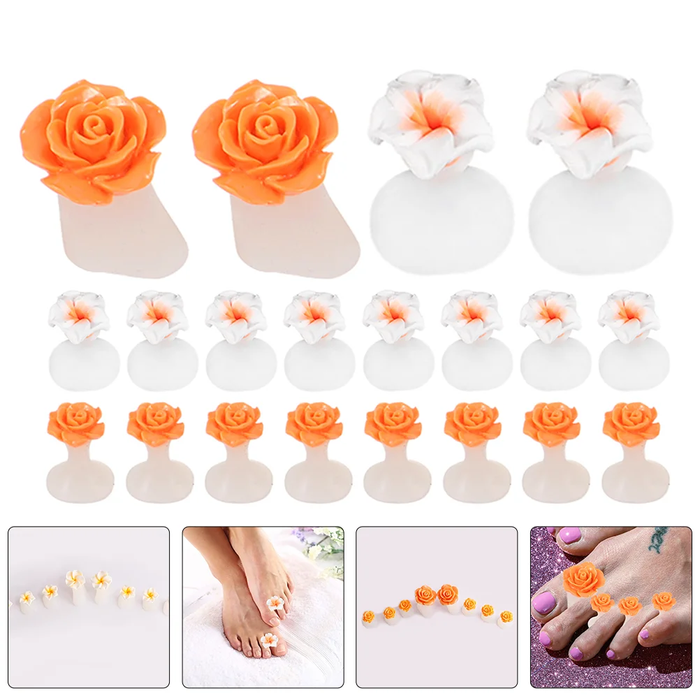 Toe Divider Spreaders Separators for Pedicure Nail Polish Silicone Supplies Foot Spacer Men Accessories Tools