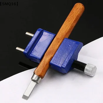 Affilacoltelli Manuale in Metallo per Scalpelli da Legno, Utensile Abrasivo per Affilare Lame, Strumento per Affilatura per Lavorazione del Legno e Pialle in Ferro【SMQ】