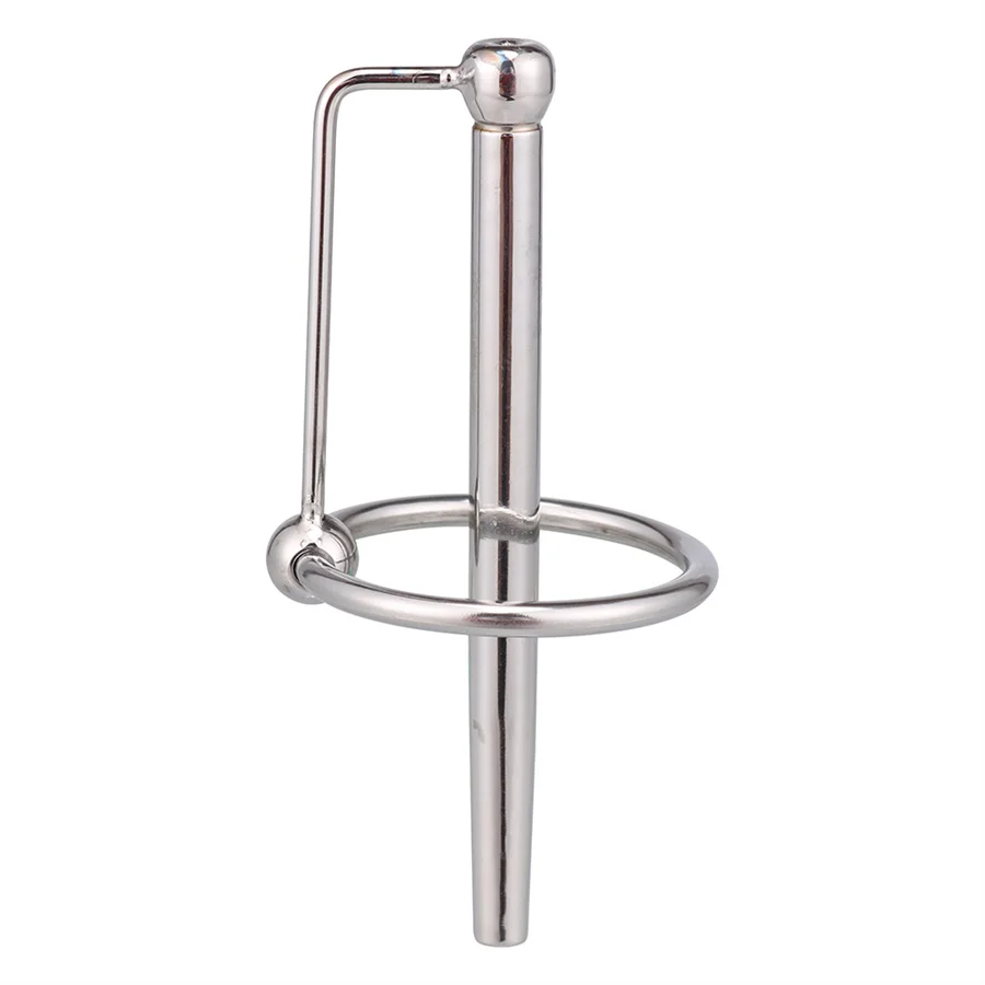 Hollow Stainless Steel Penis Plug With Glans Rings Urethral Catheter Sounding Dilators Metal Insertion Rods Sex Toy For Men urethral dilator silicone urethral dilator