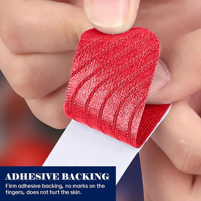 10/20/50/100pcs Sports Elastic Finger Guard Thumb Fixation Support Anti-friction Bowling Basketball Sports Finger Guard Tape 4