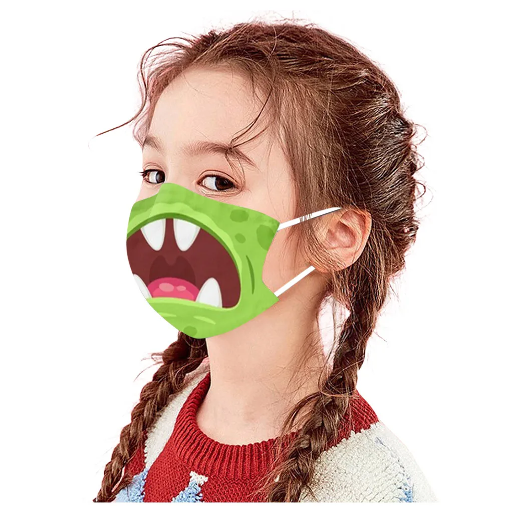Kids Children Outdoor Cotton Mouth Washable Reusable Face Filter Dust-Proof Face Protective Mask 1PC