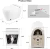 Heated Seat Smart Toilet, One Piece Toilet, Automatic Flush Tankless Toilet without Bidet,  Power Outage Flushing 2