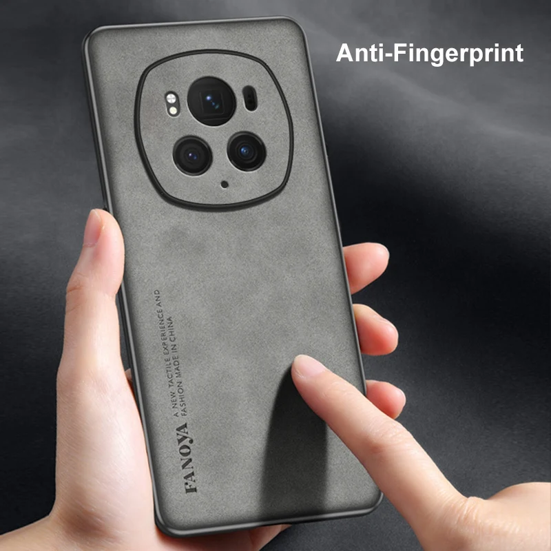 Skinsheep PU Leather Matte Silicone Bumper Phone Case