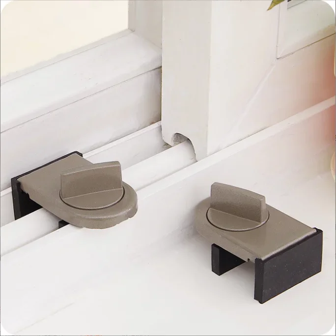 Locks on Windows adjustable security door latch Mobile window insurance lock anti-theft protection lock window stoppers