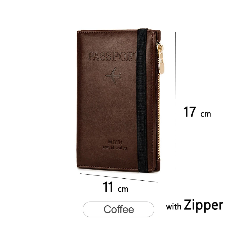 RFID Blocker Passport Holder & Travel Wallet – Slim, Multi-Function Card Holder