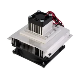 DC 12V 60W Thermoelectric Peltier Refrigeration Cooler Semiconductor Air Conditioner Cooling System With Cooling Fan DIY