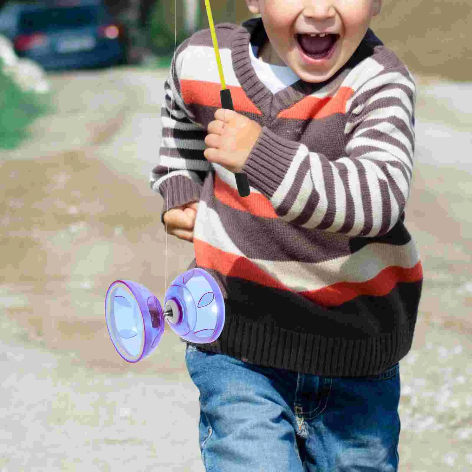 Diabolo Toy Diabalo Yoyo Chinese Folding Fingerspin Juggling Toys Plastic Elderly