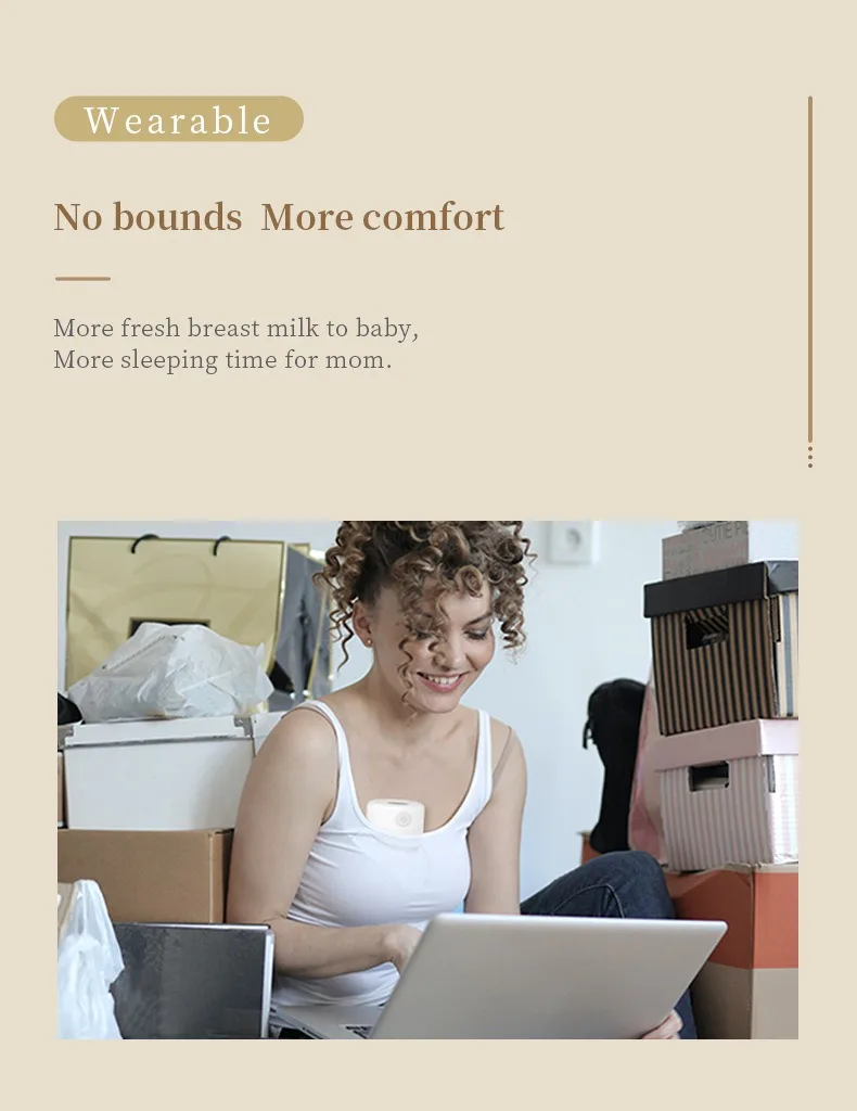 1Pcs/2Pcs Wearable Electric Breast Pump Portable Invisible Hands-Free Silent Comfort Breast Milk Extractor Collector BPA-free