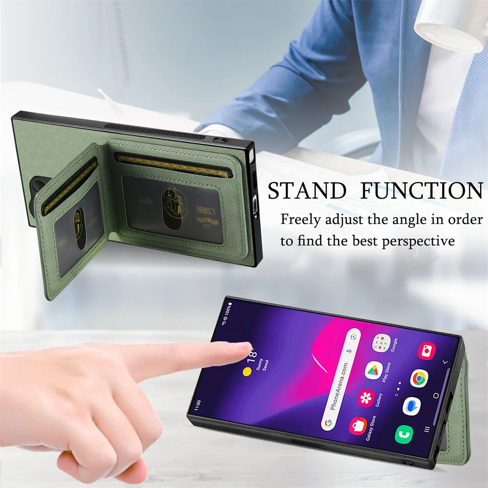 RFID-Blocking Wallet and Card Holder Phone Case