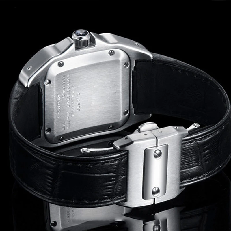 Cinturino Per Orologio In Vera Pelle Accessori Bracciale Per Cartier Santos Sandoz 100 Cinturino Per Orologio In Pelle Bovina Impermeabile 20Mm 23Mm