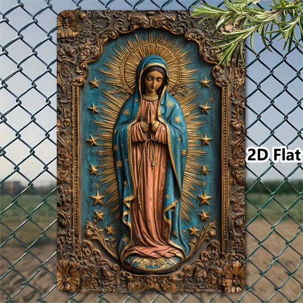 Vintage Guadalupe Metal Sign 3