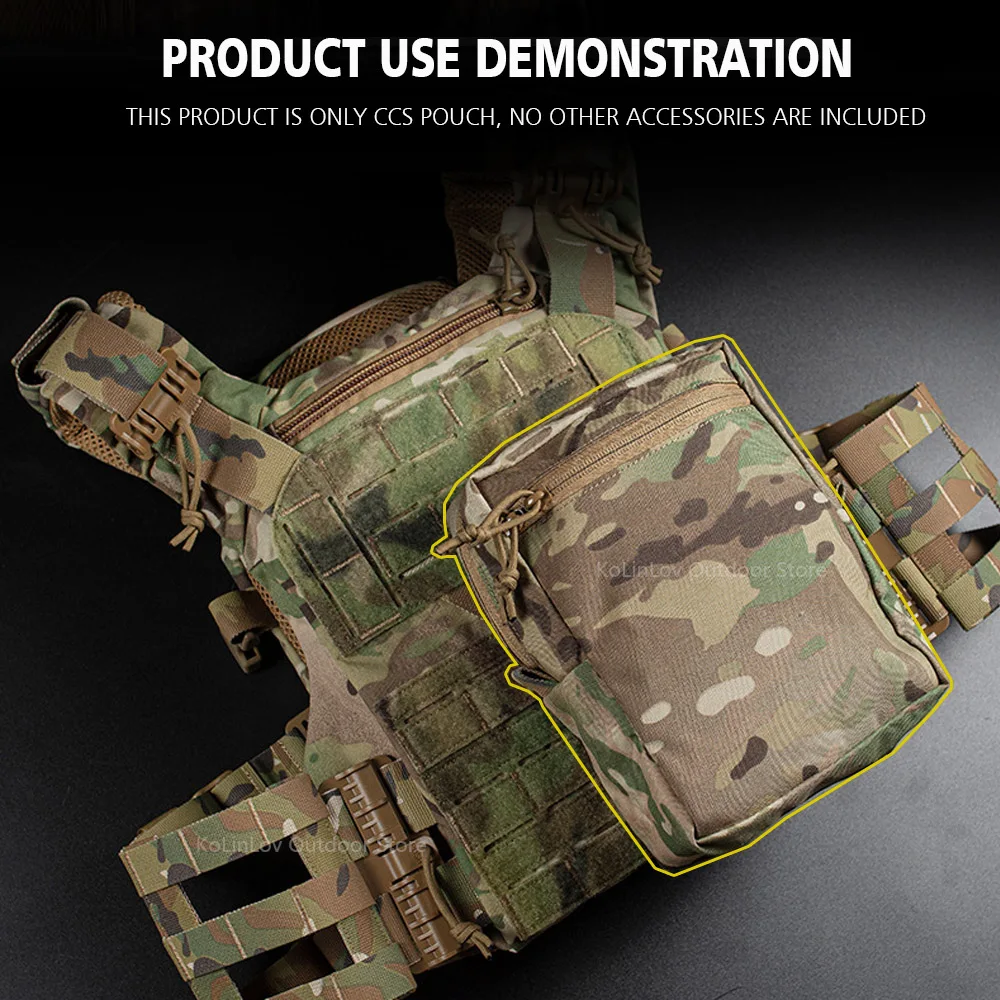 Tactical Molle Small Universal GP Pouch Hunting Vest GP Wide Pouch Tall Bag Airsoft CCS Pouch Military Belt Outdoor Storage Kit