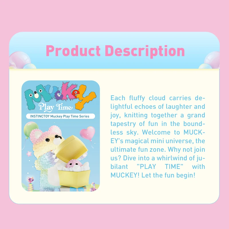 POP MART INSTINCTOY Muckey Play Time Series Mystery Box 1PC/12PCS