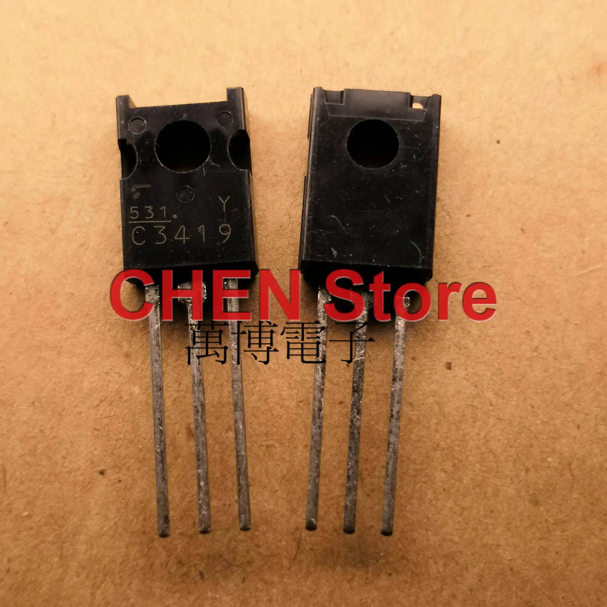 

10PCS NEW Original 2SC3419 TO-126 Transistor C3419 Audio Power Amplifier 0.8A 40V