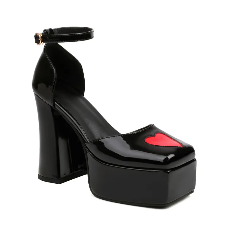 

Туфли-лодочки большого размера на платформе и толстом каблуке