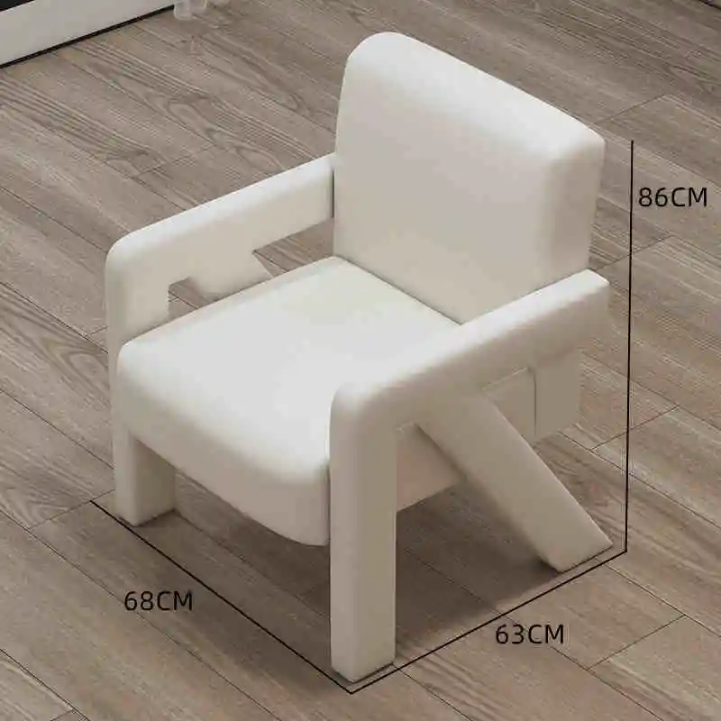 Modern Luxury Velvet Fabric Leisure Chair Nordic Simple Style Dining Chair Metal Frame Cafe