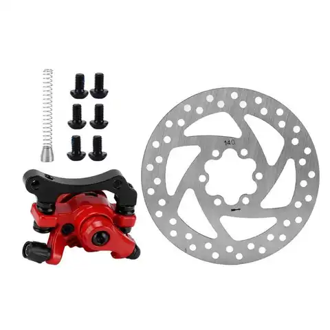 Accessories 140mm Brake Disc Caliper Kit 6-Hole Aluminum Alloy Wear Resistance for Electric Scooter
