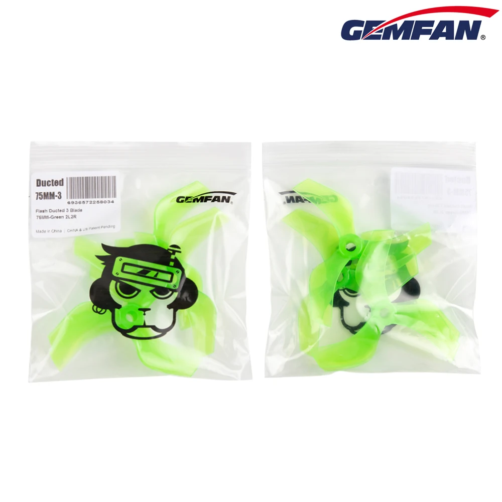 Gemfan d75 75mm Kanal 3 Zoll 3-Blatt PC Propeller für RC Fpv Racing Freestyle 3 Zoll Zahnstocher Cinewhoop Kanal Drohnen 1408 1507 – Detail 15