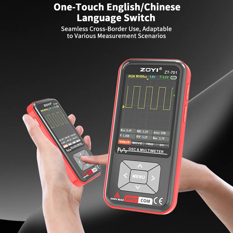 ZOYI ZT-701 2 IN 1 Digital Oscilloscope Multimeter 48Msps
