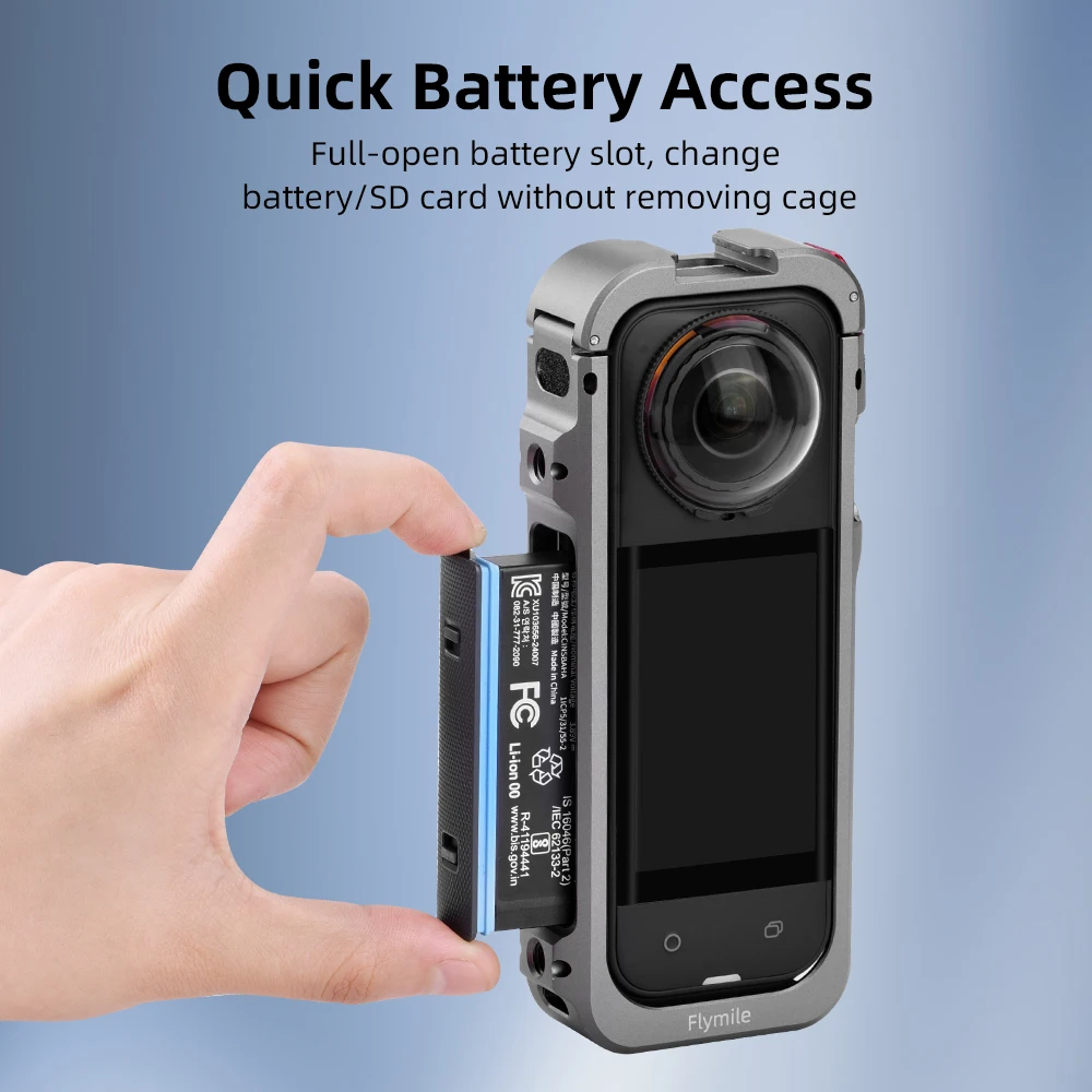 Für Insta360 X5 Kamera Erweiterung Schutz Kaninchen Käfig Metall Rahmen für Insta 360X5 Silikon Objektiv Abdeckung Zubehör – Detail 4