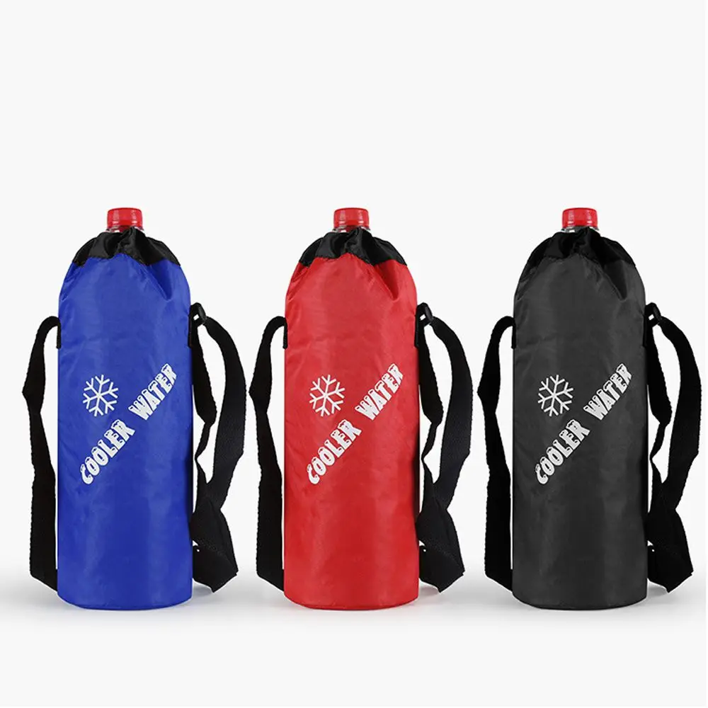 Outdoor Traveling Insulated Cooler Bag Water Bottle Pouch Drawstring Water Bottle Pouch Cooler Bags Water Bottle Bag Tote Bag