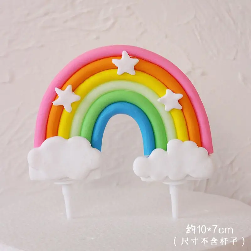 Bonbonfarben Schaumstoff Ballon Kuchen Topper Regenbogen Einhorn Geburtstag Kinderbevorzugung Geschenk Babyparty Kuchen Hochzeit Backen Kuchen Dekoration – Detail 7