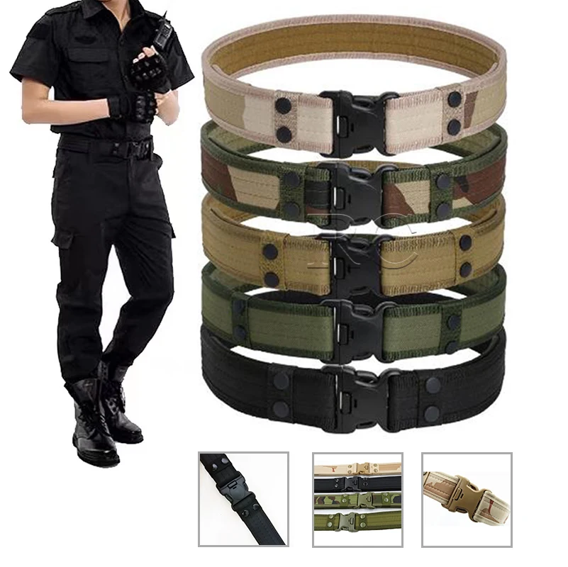 100130cm 2022 New Army Style Combat Belts Quick Release Tactical Belt