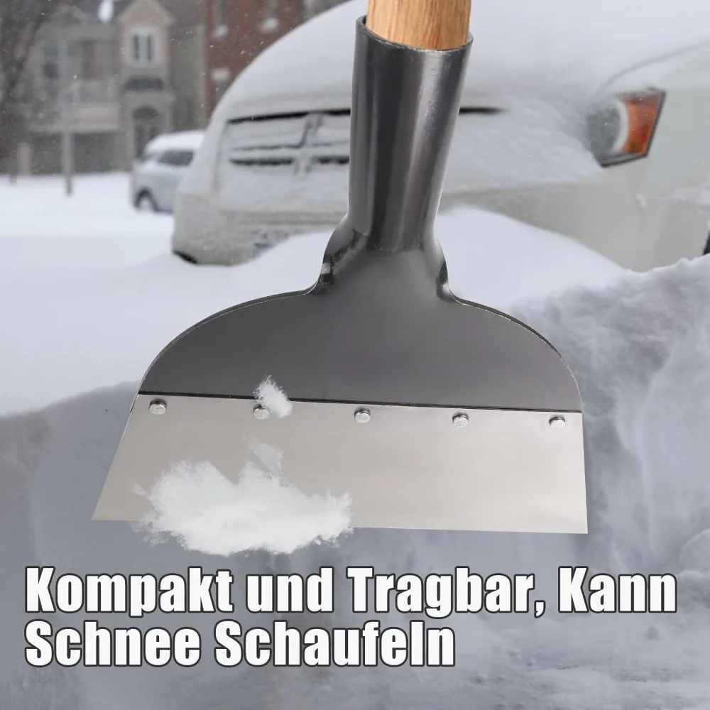 Thickened Cleaning Shovel Lawn Cleaning Knife Large Wall Shovel Cement Knife Stainless Steel Garden Weeding 25.5×27.5cm 5