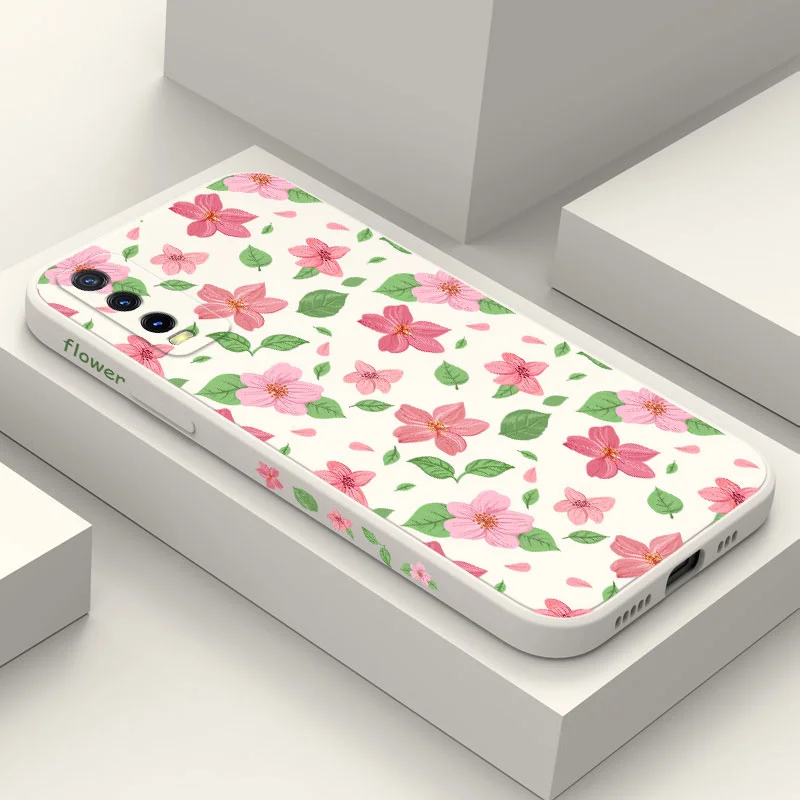 Custodia Di Design Safflower Per Vivo Y20 Y12 Y22 Y02 Y76 Y30 Y50 Y33 Y35 Y76 Y95 S V27 V27E V25 V25E V23 V23E V21 V20 S1 Pro 4G 5G