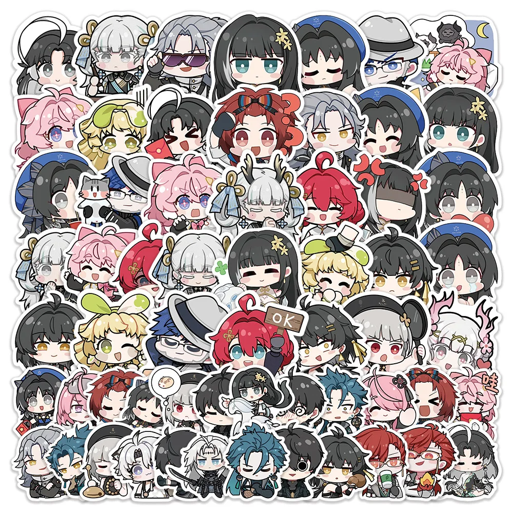 10/60PCS Wuthering Waves Aufkleber Nette Spiel Charaktere Meme Aufkleber Open World Spiele Graffiti Laptop Gitarre Auto Fahrrad kinder Spielzeug