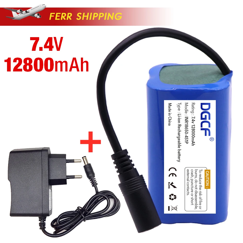 

2023 Upgrade 7.4 V 12800mah Lipo Batterie für T188 2011-5 T888 V007 H18 C18 Fernbedienung Angeln köder Boote Ersatzteile