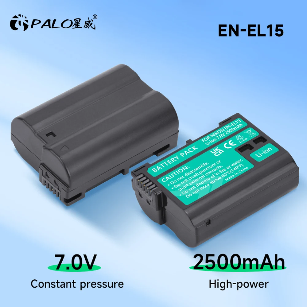 Palo 2500Mah En-El15 Enel15 En El15 Batteria Per Nikon D500 D600 D610 D750 D800 D800E D810 D810A D7000 D7100 D7200