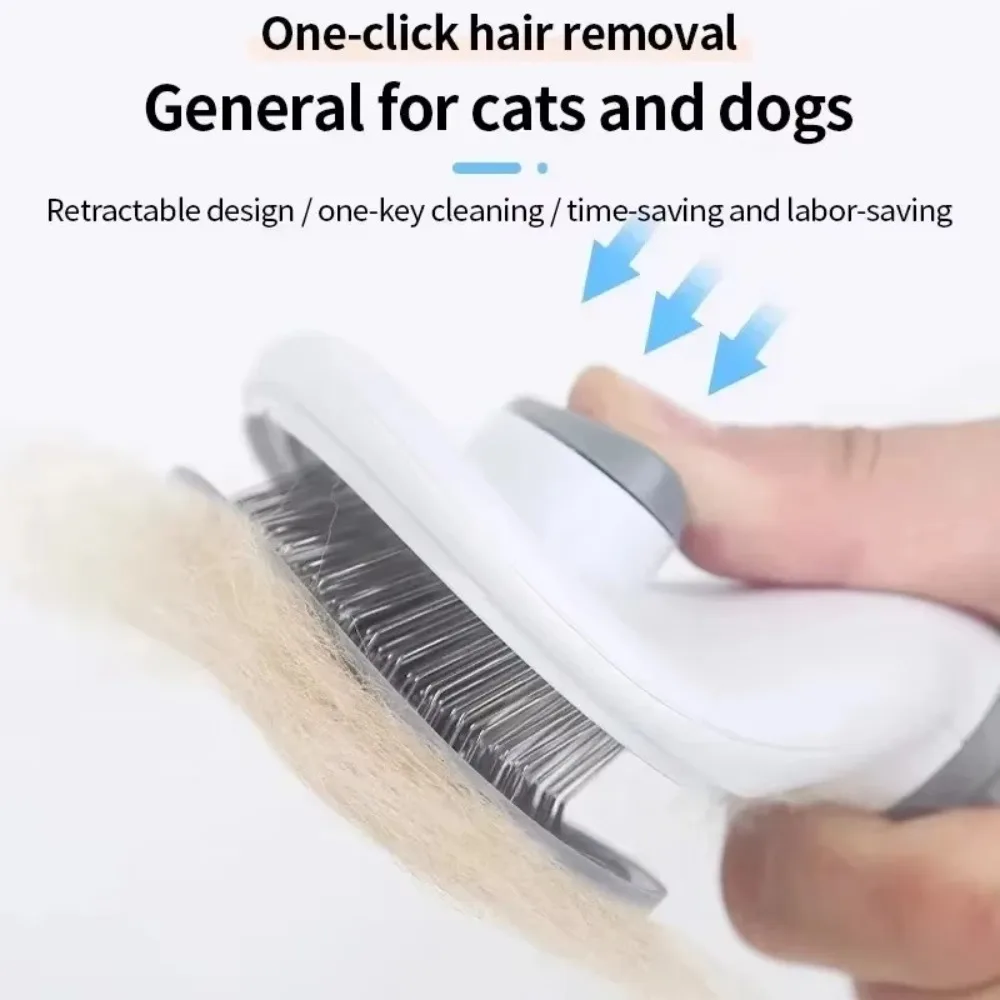 Practical Cleaning Brush Comb Nail Clippers Set Reusable Silicone Flea Comb Non-slip Portable Pet Cleaning Tool