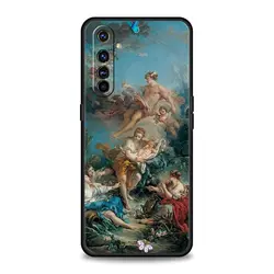 Renaissance Art Painting Phone Case - Elegant Black Cover for Realme 9i (A1)