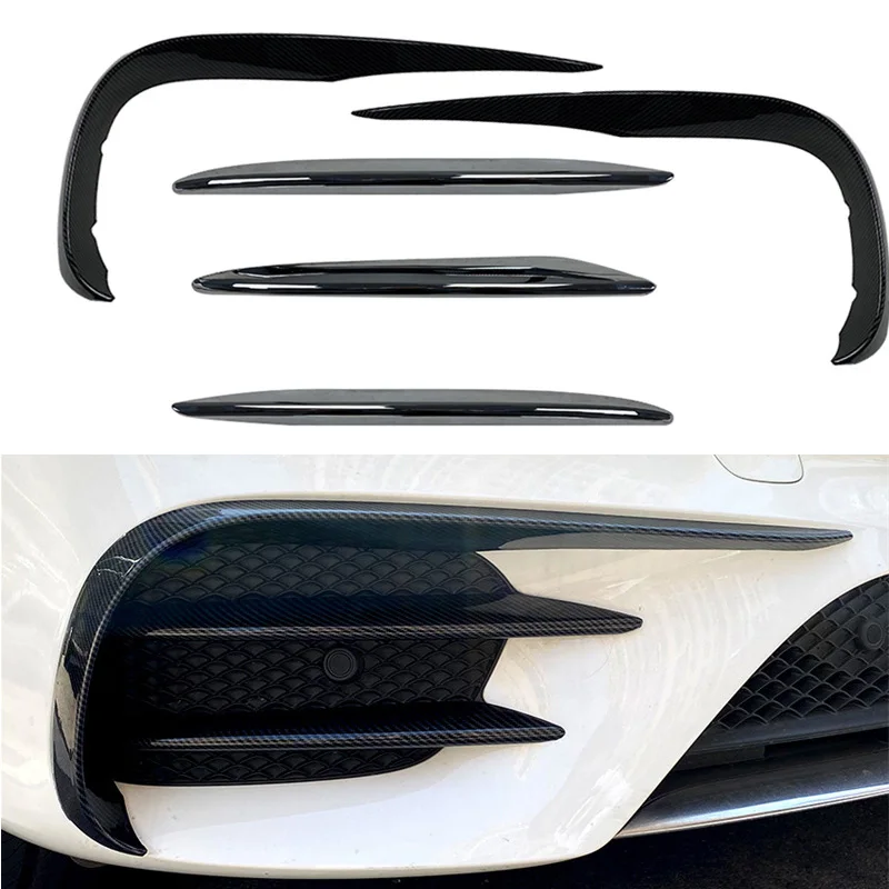 

2016-2020 For Mercedes benz E Class W213 S213 E200 260 300 AMG Glossy Front Bumper grill Bar Wind Knife Wind Knife Car Bumpers