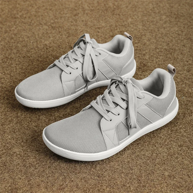 

New Unisex Wider Shoes Breathable Mesh Men Barefoot Wide-toed Shoes Brand Flats Soft Zero Drop Sole Wider Toe Sneakes Large Size