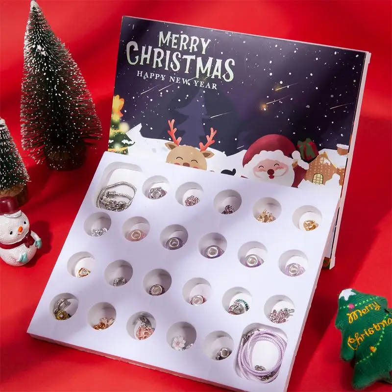 Christmas Advent Calendar 24 Days Crafts Bracelet Making Kit