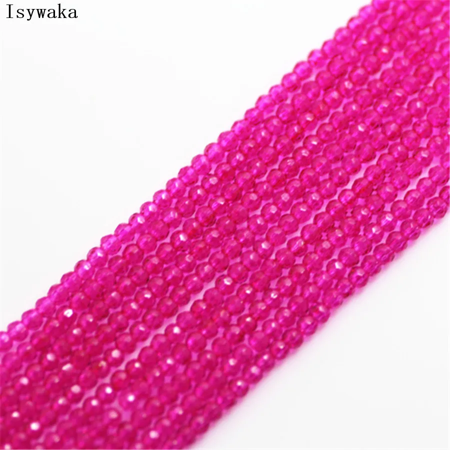 Ink Blue Faceted Crystal Glass Rondelle Beads for Jewelry Making - 170pcs, 2mm