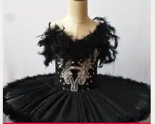 

1pcs/lot Black Tutu Ballet Feather Swan Lake Dress Women Child Girls Professional Ballet Tutu Ballerina Dress