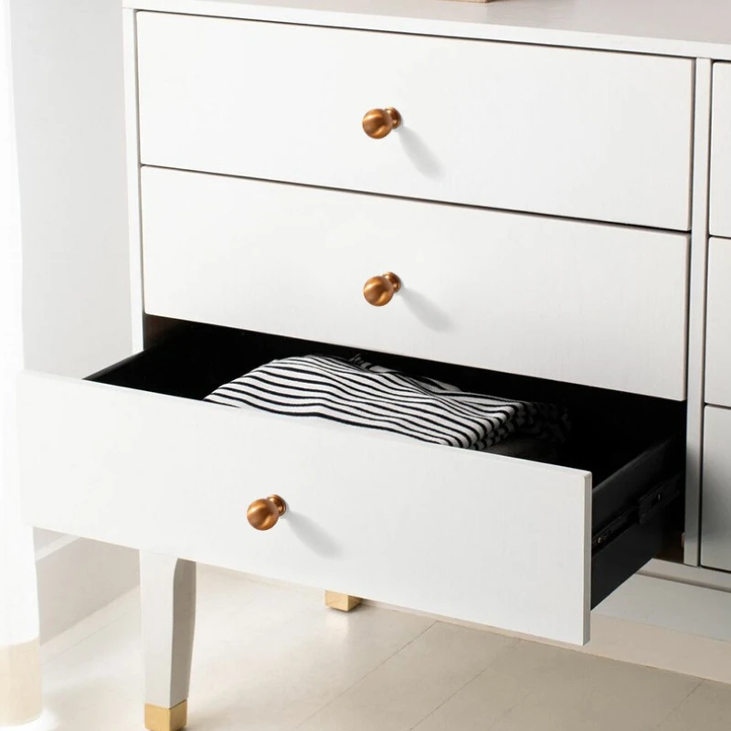 Zinc alloy solid cabinet door handle,retro cabinet wardrobe door pull,round gold/black singlehole drawer knob furniture hardware - Image 4