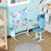 Children's study desk, elementary school students' writing homework desk, household simple children's desk chair, adjustable 2