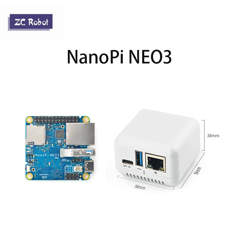 Friendlyelec Nanopi Neo3 1Gb/2Gb Ddr4 Rk3328 Cortex A53 Quad-Core 64-Bi Supporto Linux Ubuntu Core Upgrade Nanopi Neo2