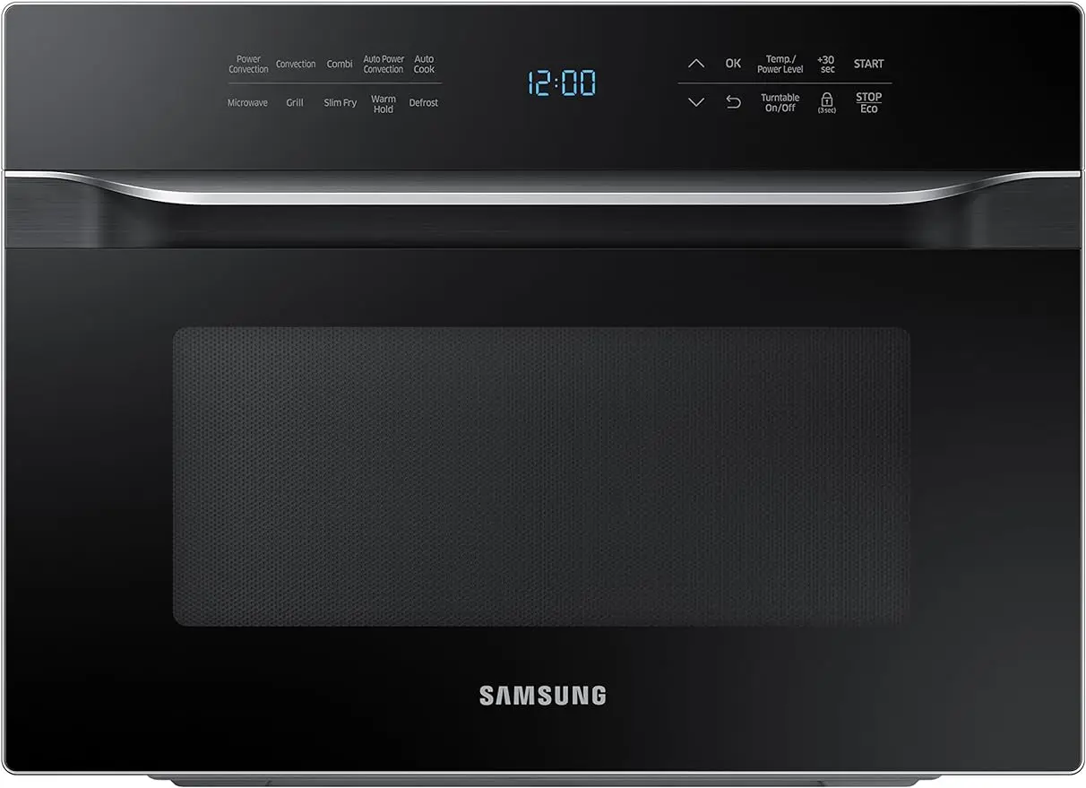 

SAMSUNG 1,2 Cu Ft PowerGrill Duo столешница микроволновая печь с мощной конвекцией, керамический эмалированный интерьер, встроенный