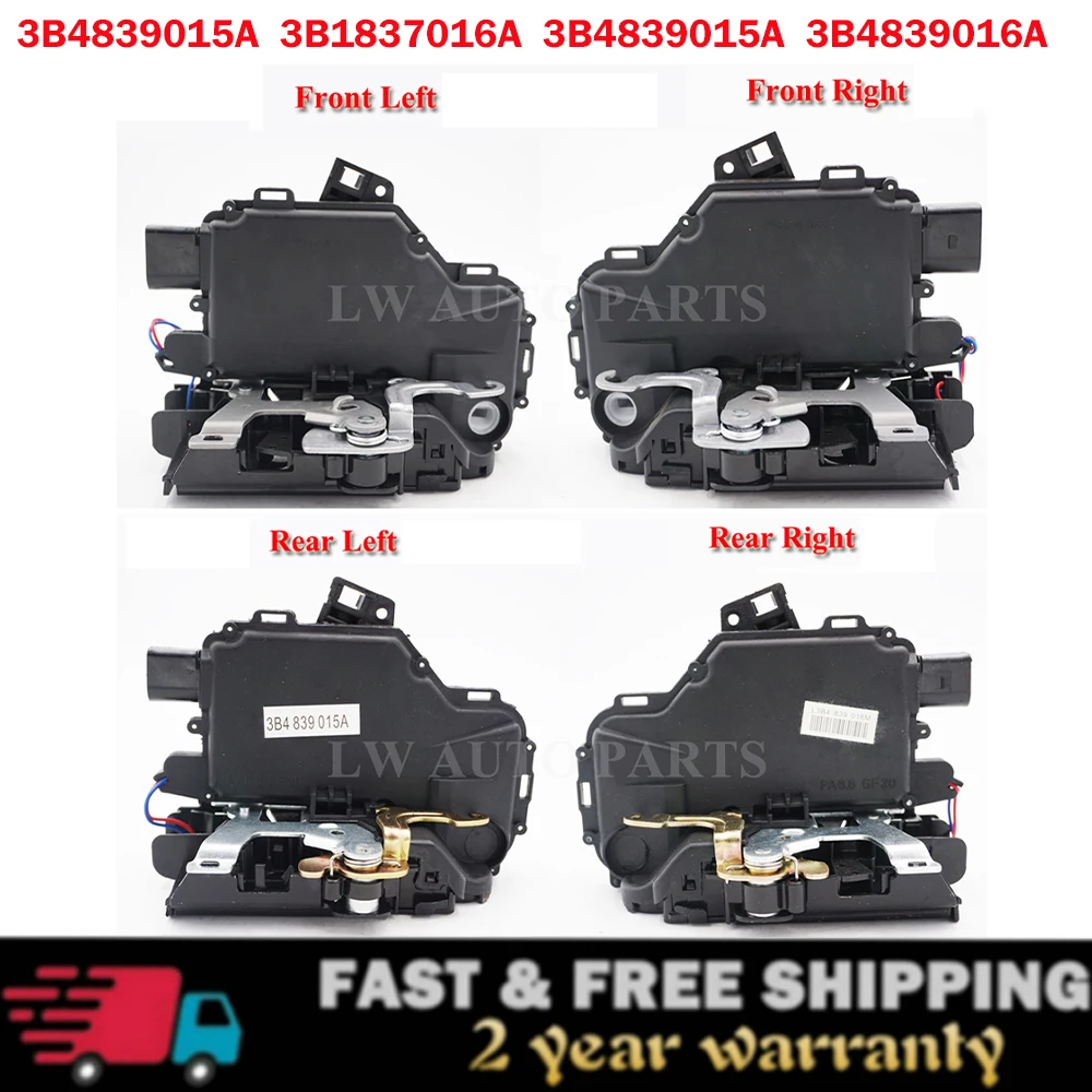 

Door Lock Latch Actuators Front Rear Left Right For VW Passat B5 Golf Jetta MK4 3B1837015A 3B1837016A 3B4839015A 3B4839016A